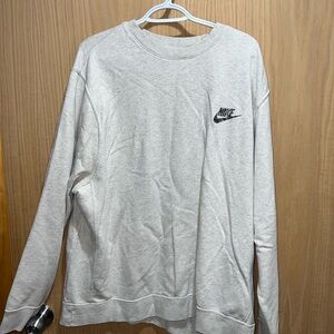 Nike Woman’s Light Gray Crewneck Sweater